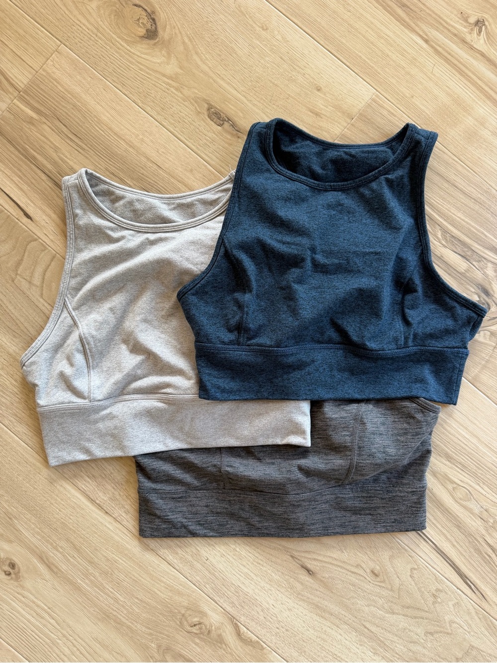Joylab Women's High-Neck Sports Crop Top - set of 3